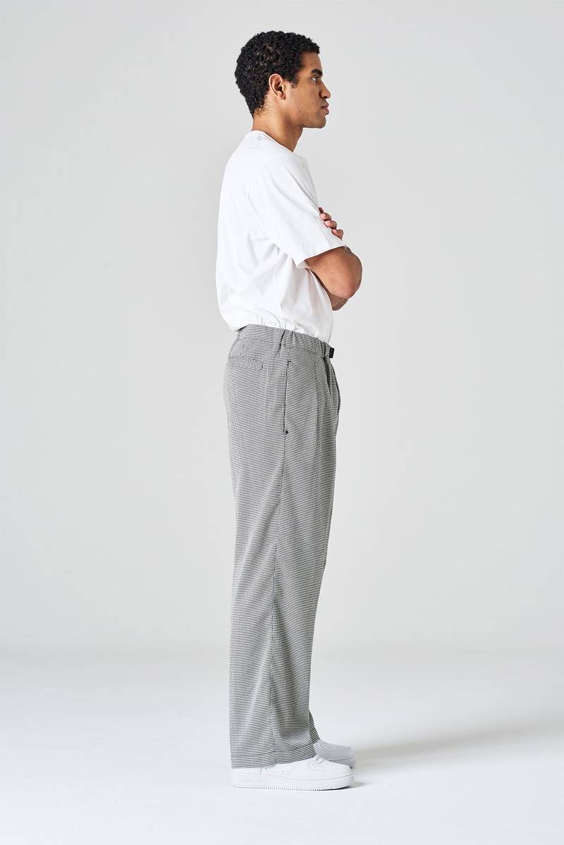 White Sand Pantalone Gamba Larga In Flanella