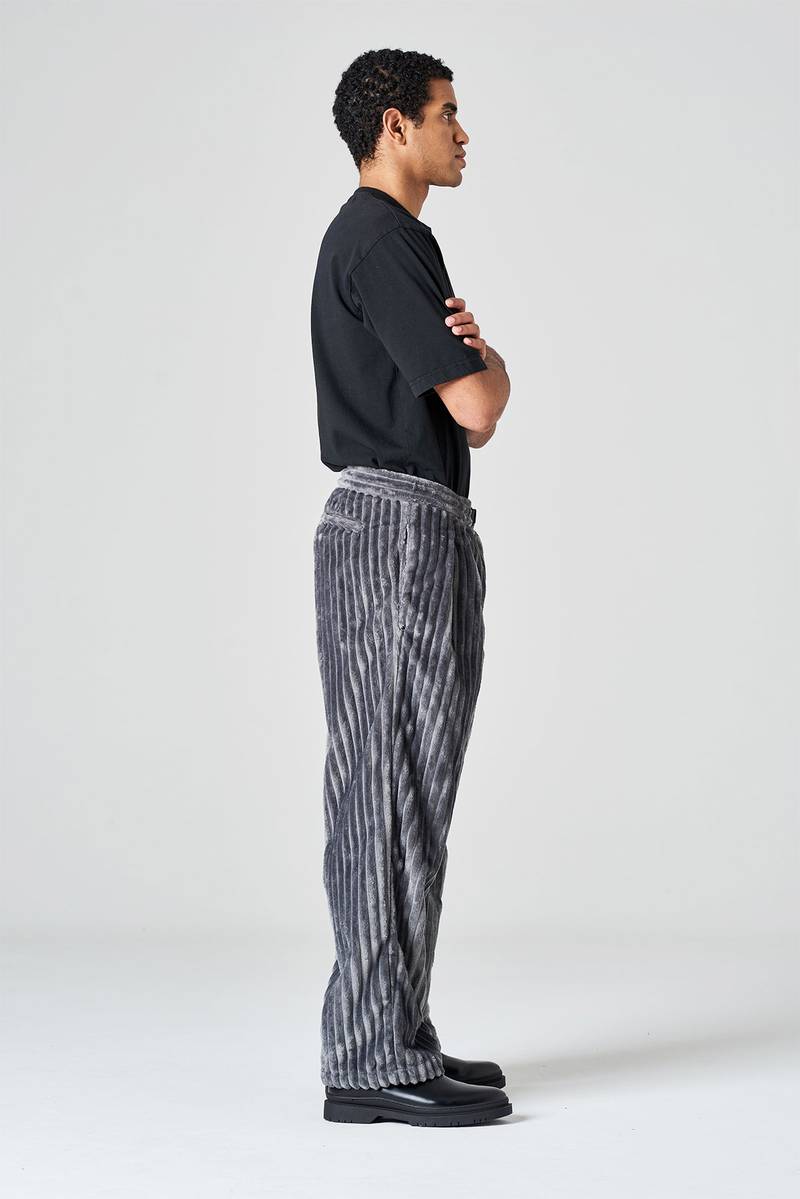 White Sand Pantalone Gamba Larga In Velluto