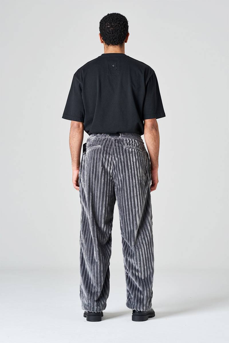 White Sand Pantalone Gamba Larga In Velluto