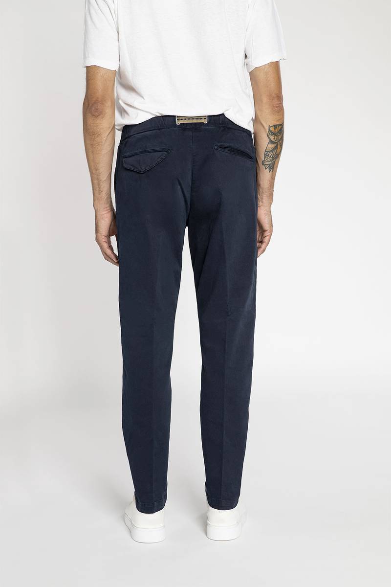 White Sand Pantalone In Cotone Stretch