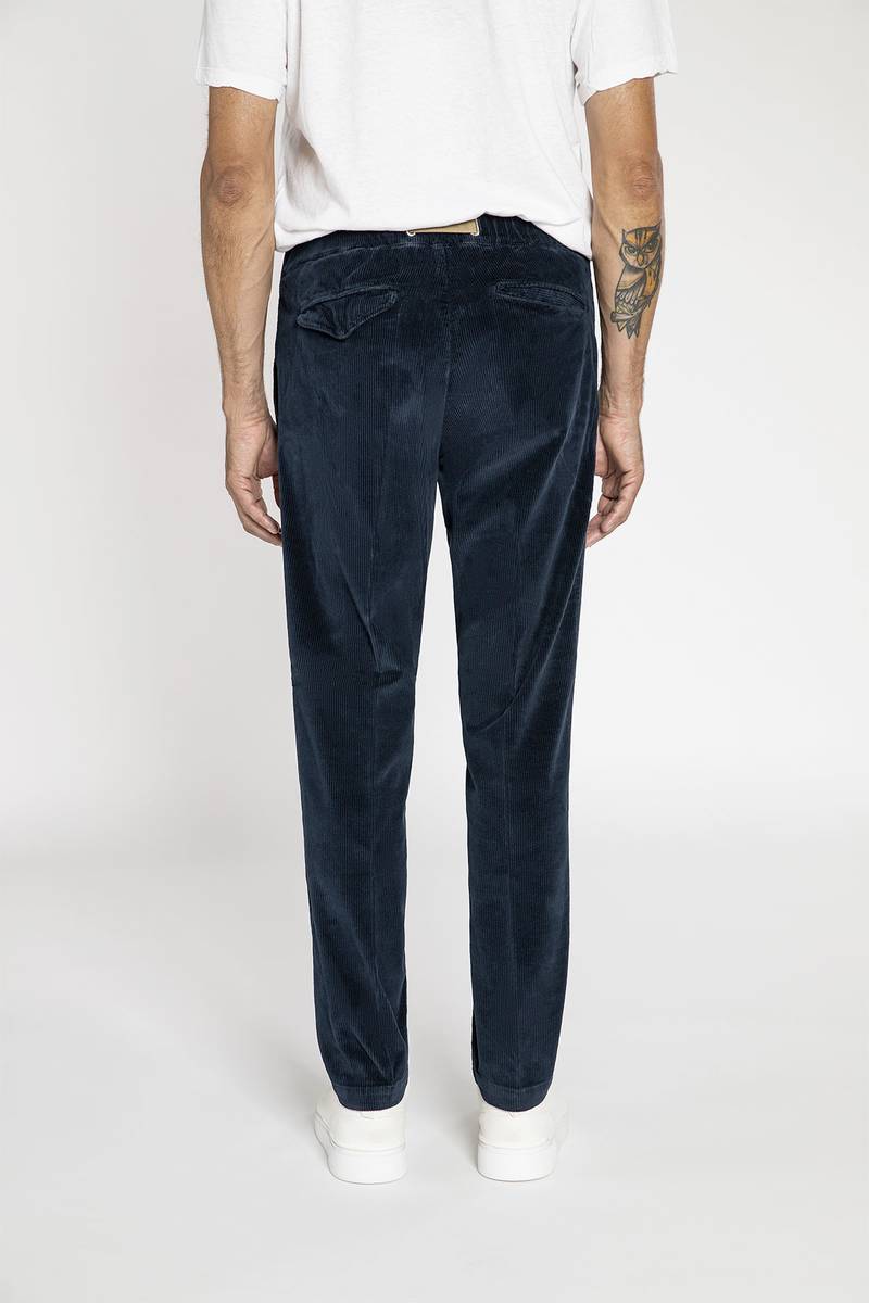 White Sand Pantalone In Velluto A Coste Di Cotone