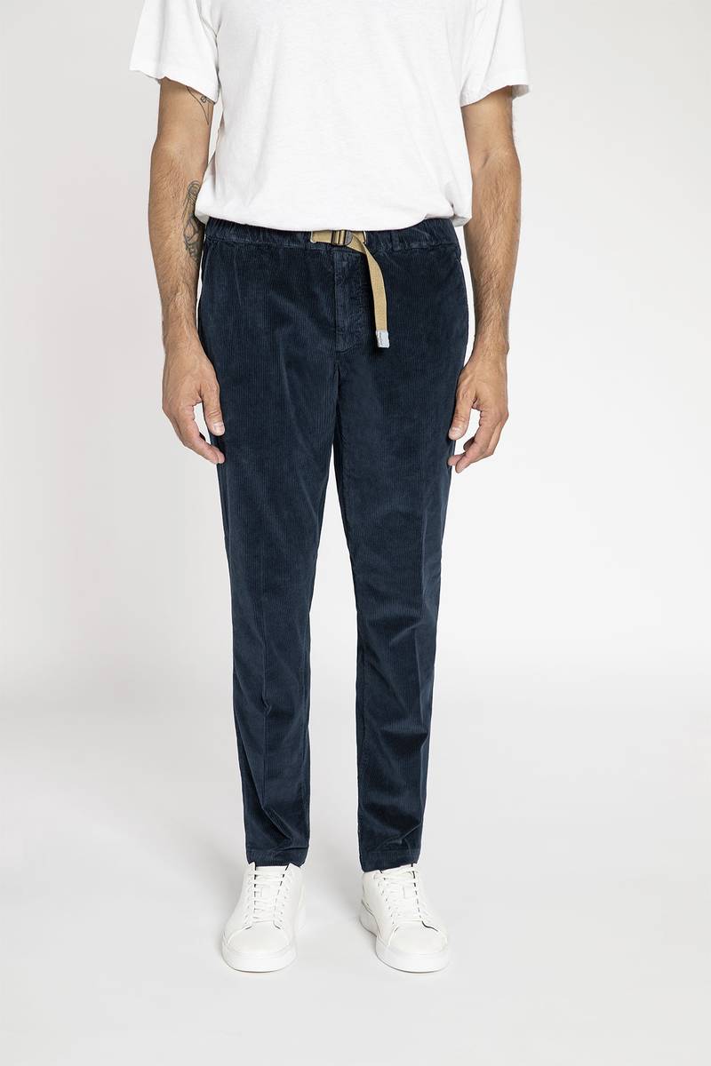 White sand Pantalone in velluto a coste di cotone