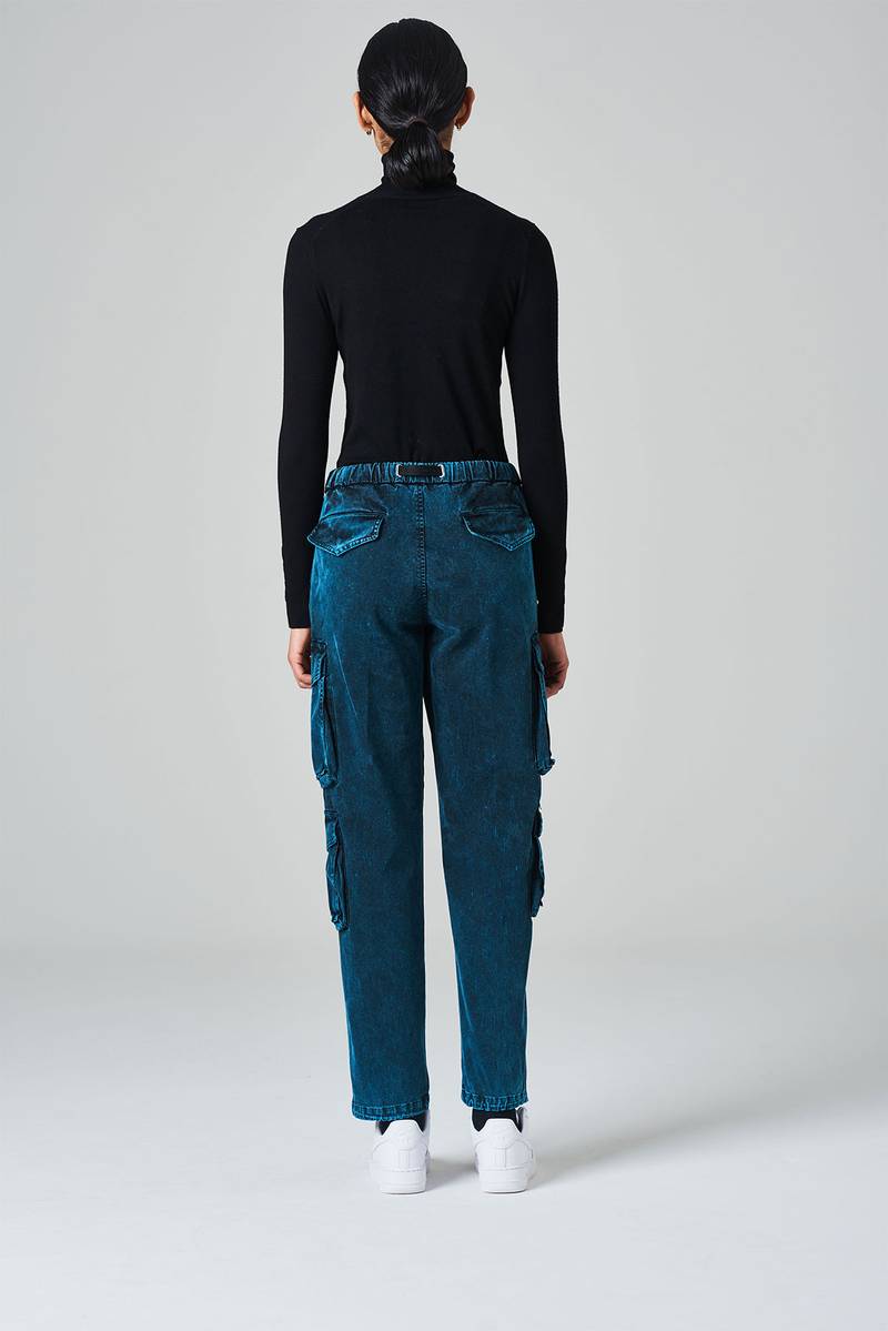 White Sand Pantalone Tasconato Con Laccio