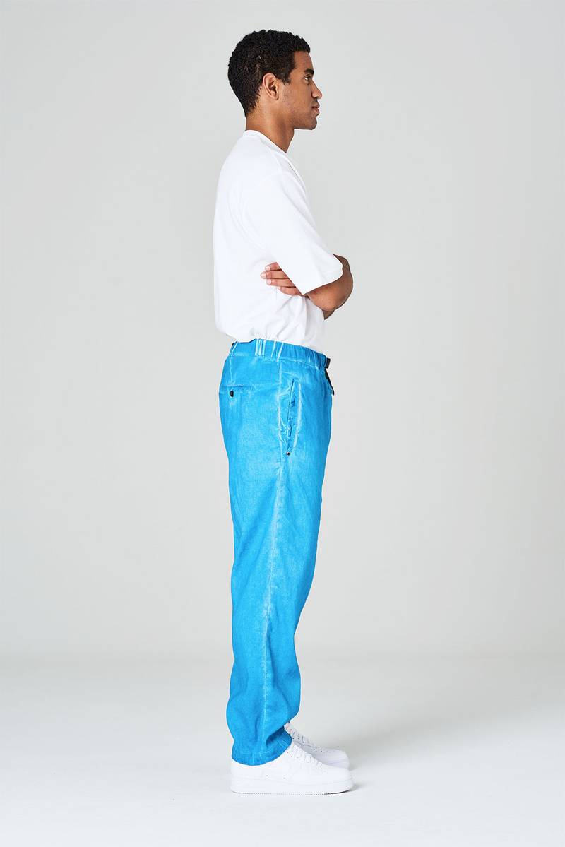 White Sand Pantaloni In Cotone Lino Elasticizzato