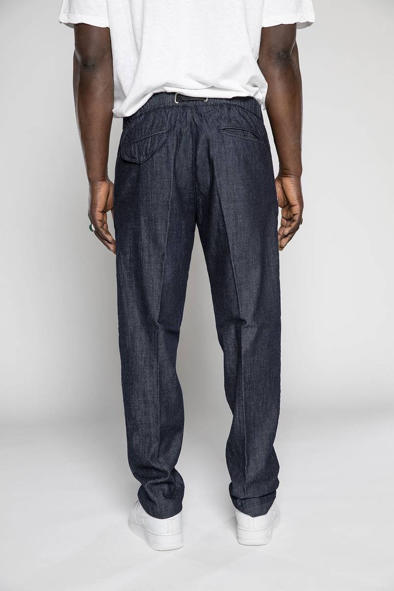 White Sand Pantaloni In Tela Denim