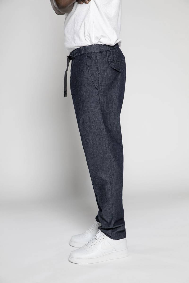 White Sand Pantaloni In Tela Denim