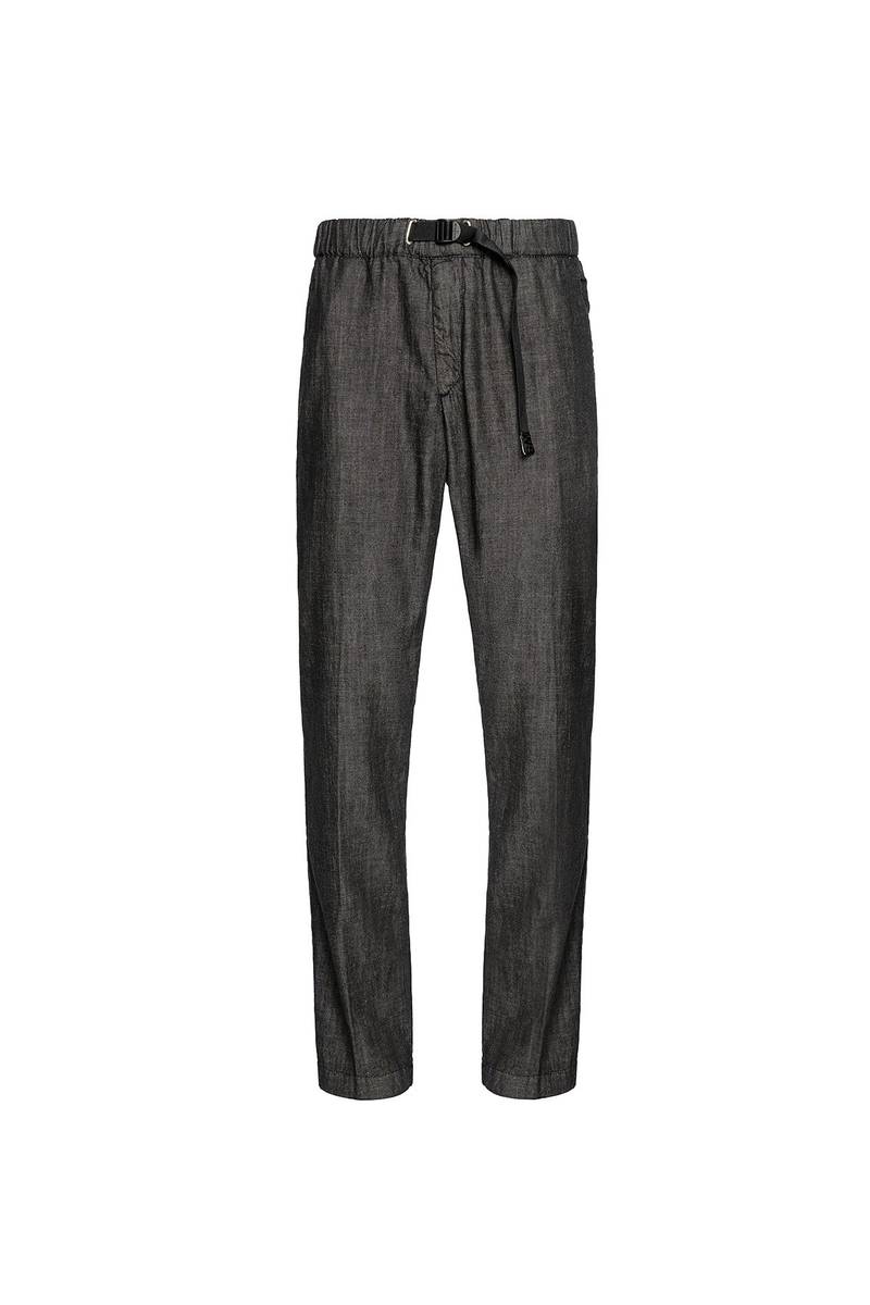 White Sand Pantaloni In Tela Denim