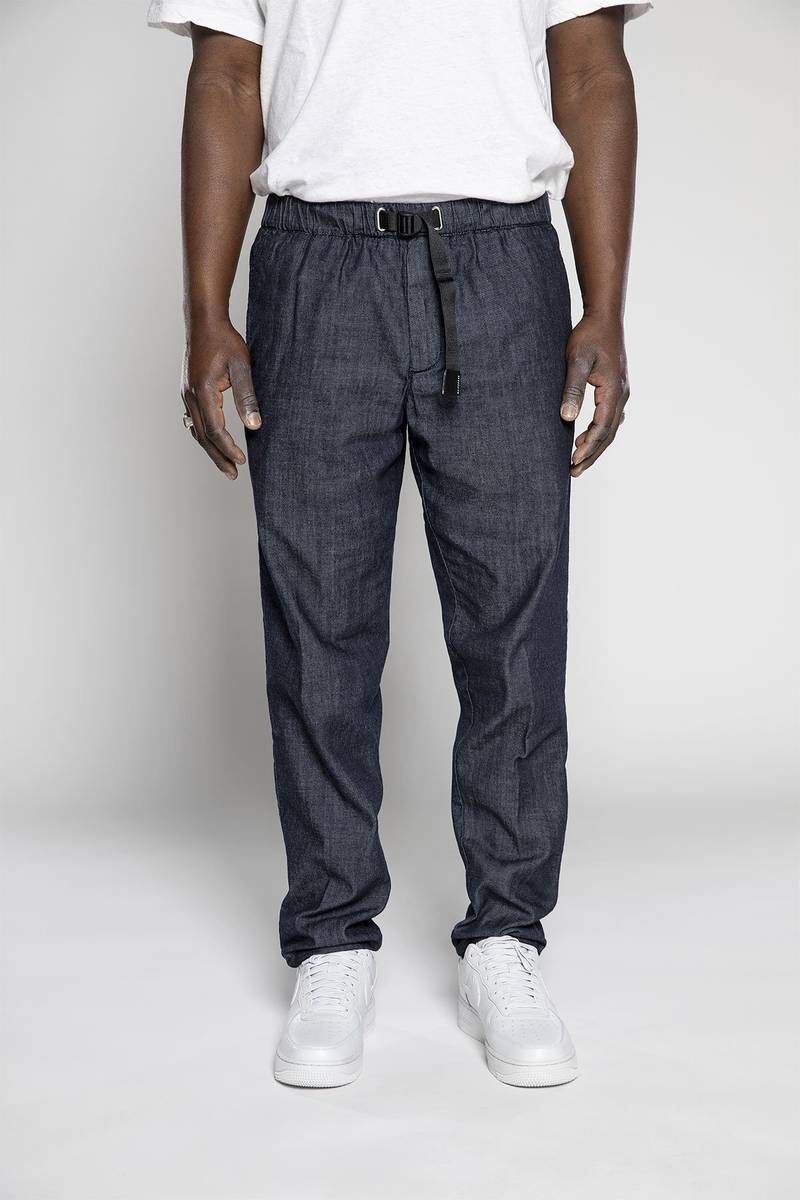 White sand Pantaloni in tela denim