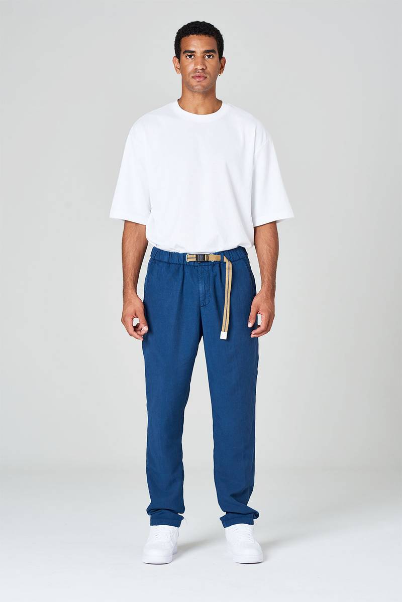 White Sand Tuta Slim Lino