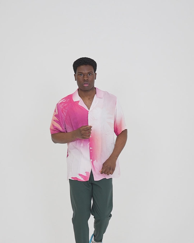 Why Not Brand Camicia Manica Corta Bicolore Con Colletto Bowling