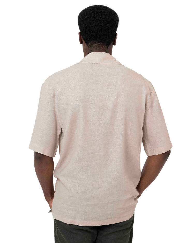 Why Not Brand Camicia Mezza Manica 3 Bottoni Collo Ampio