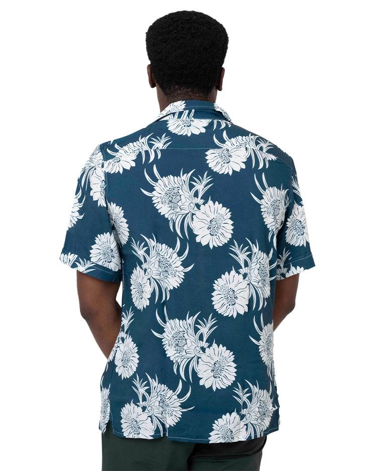 Why Not Brand Camicia Mezza Manica Con Fiori Collo Bowling