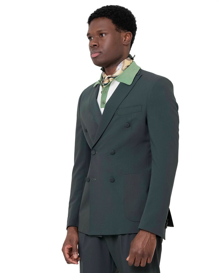 Why Not Brand Giacca Doppiopetto Con Rever Petto A Lancia