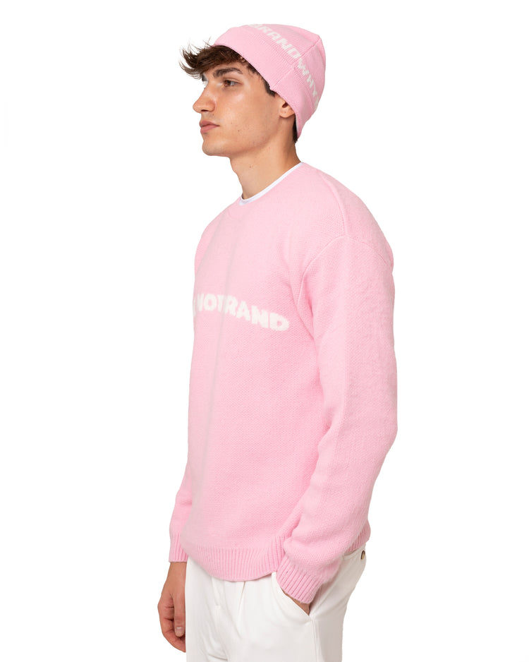 Why Not Brand Maglione Girocollo In Mohair Con Logo