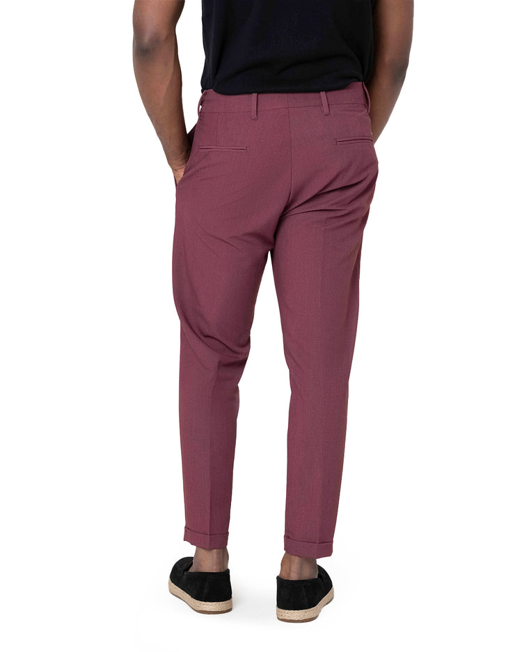 Why Not Brand Pantalone Pinces E Abbottonatura Laterale