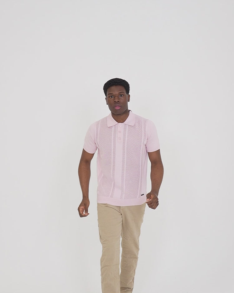 Why not brand Polo Tre Bottoni con Fantasia Tono du Tono