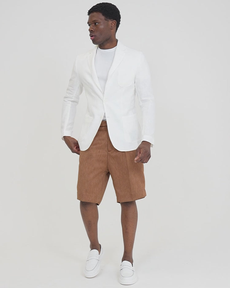 Why Not Brand Short Sartoriale Con Pences Chiusura Laterale Con Tasca A Filo