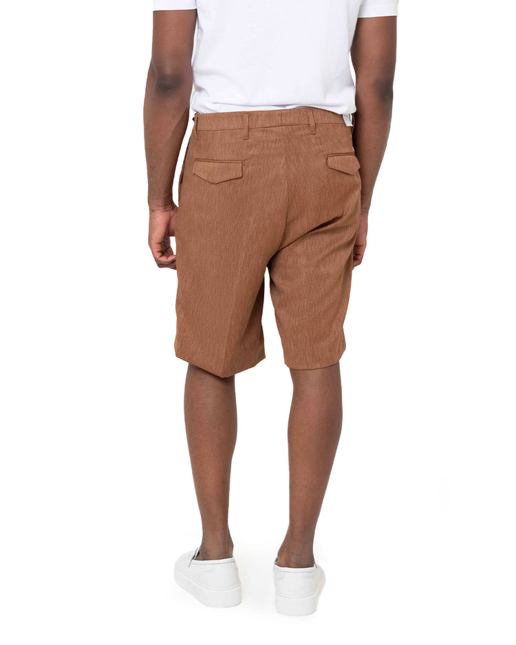 Why Not Brand Short Sartoriale Con Pences Chiusura Laterale Con Tasca A Filo