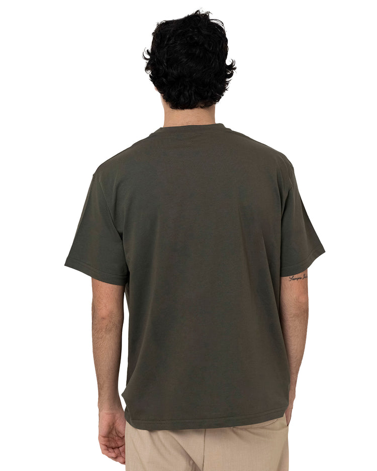 Why Not Brand T-Shirt Girocollo Con Applicazione Sfilacciata