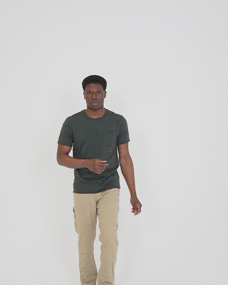 Why Not Brand T-Shirt Girocollo Con Taschino Sottile Lato Cuore