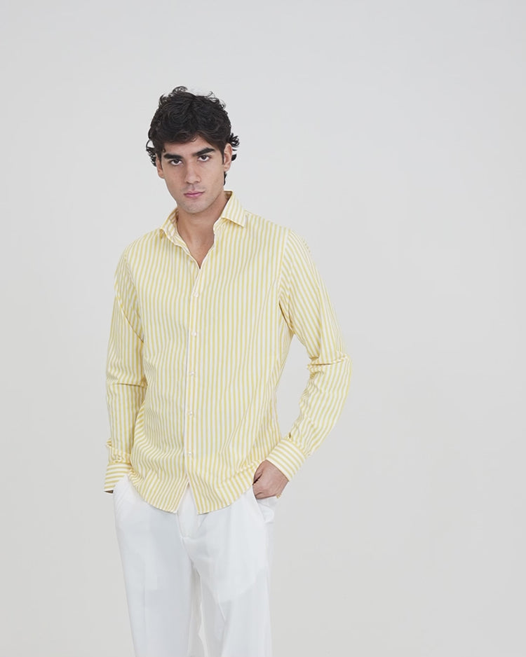 Why Not Brand Camicia Manica Lunga A Righe Strette