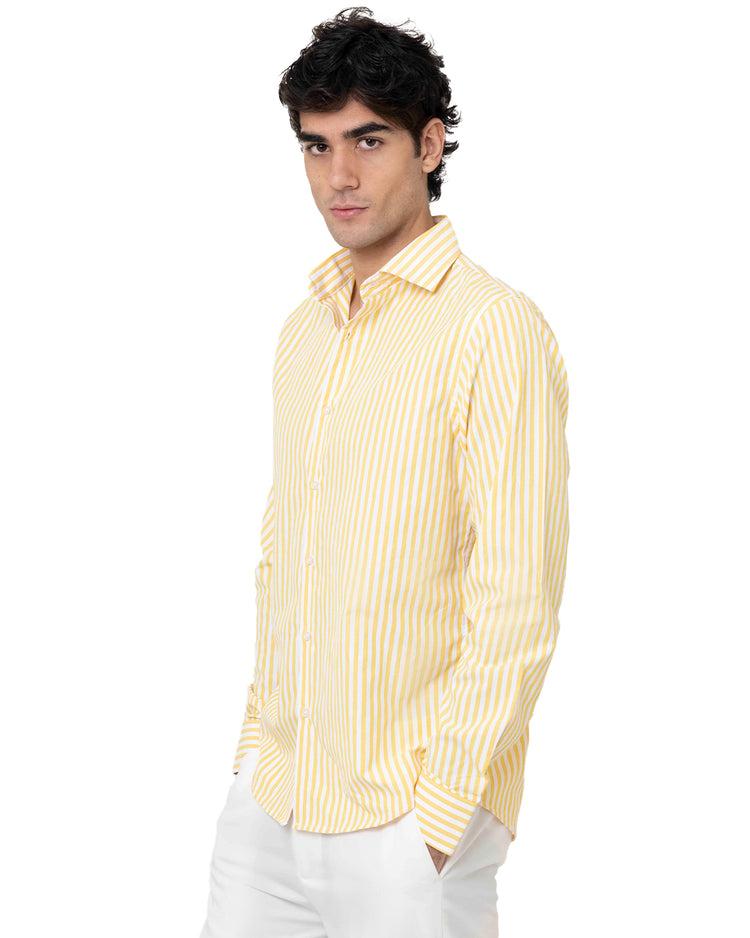 Why Not Brand Camicia Manica Lunga A Righe Strette
