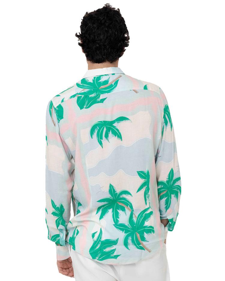 Why Not Brand Camicia Manica Lunga Con Palme