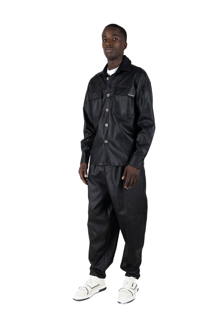 Why Not Brand Camicia Nera Con Tasconi