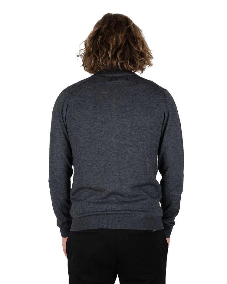 Why Not Brand Felpa Collo Alto Con Zip