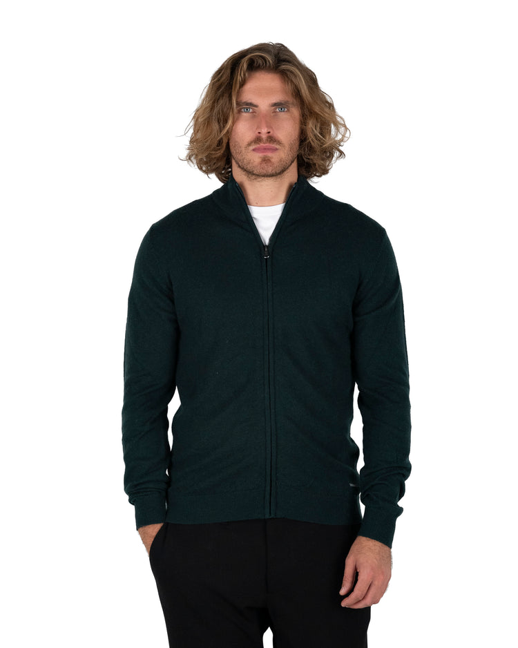 Why Not Brand Felpa Collo Alto Con Zip