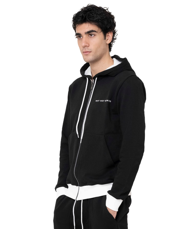 Why Not Brand Felpa Con Zip E Tasche Con Cappuccio