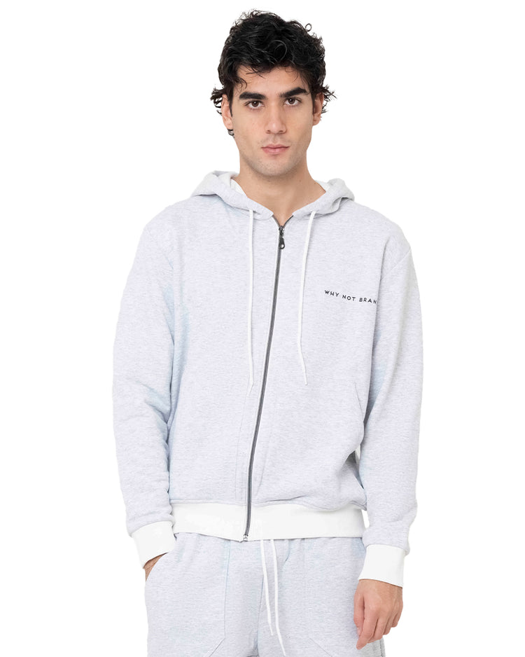 Why Not Brand Felpa Con Zip E Tasche Con Cappuccio