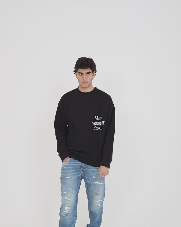 Why Not Brand Felpa Girocollo Stampa Lato Cuore