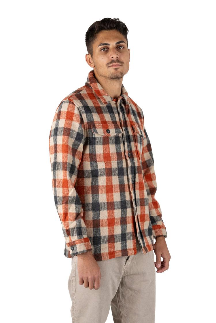 Why Not Brand Giacca Camicia A Quadri Arancione