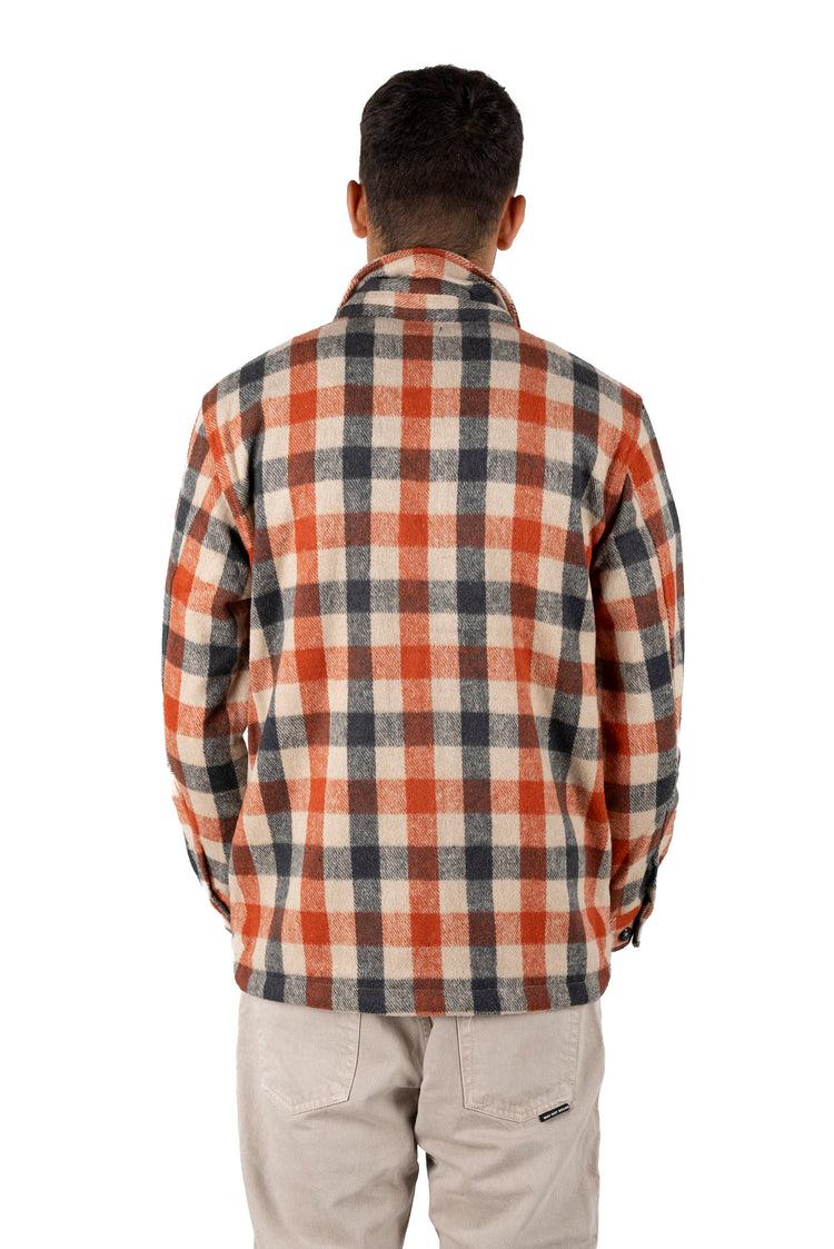 Why Not Brand Giacca Camicia A Quadri Arancione