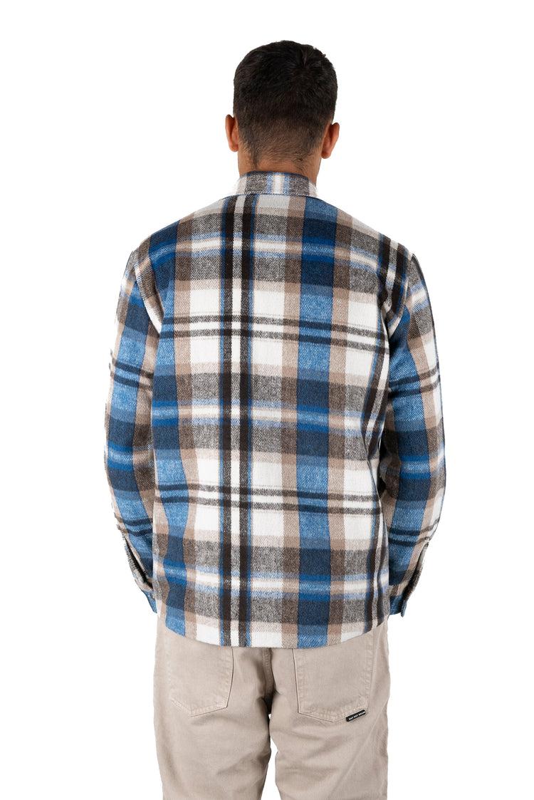 Why Not Brand Giacca Camicia A Quadri Blu