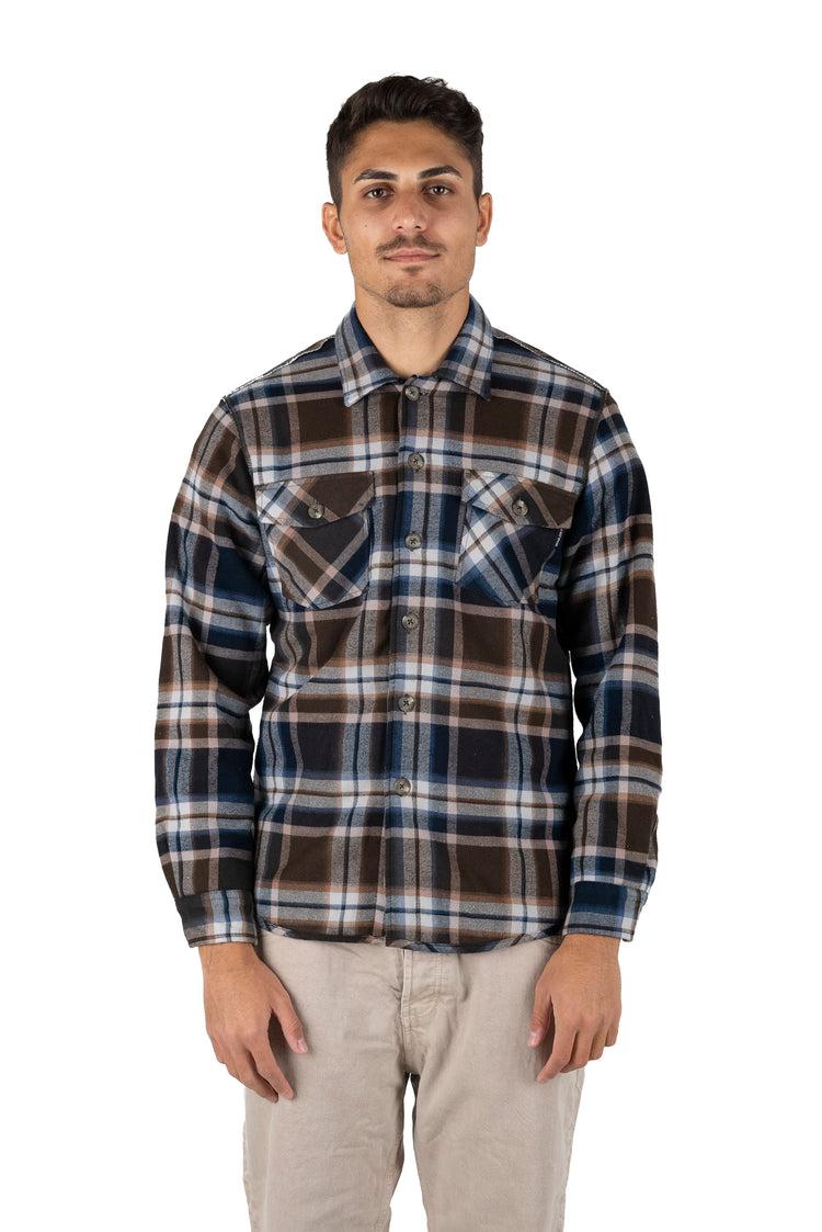 Why not brand Giacca Camicia a quadri Marrone