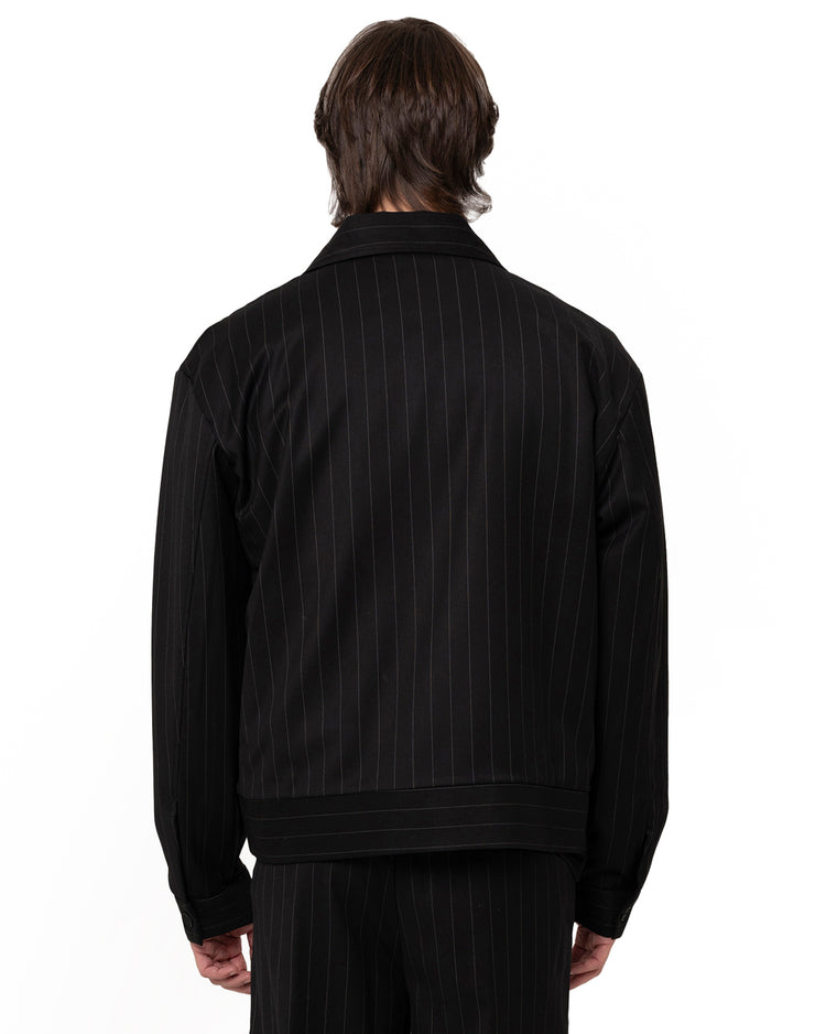 Why Not Brand Giacca Gessatta Con Colletto E Zip