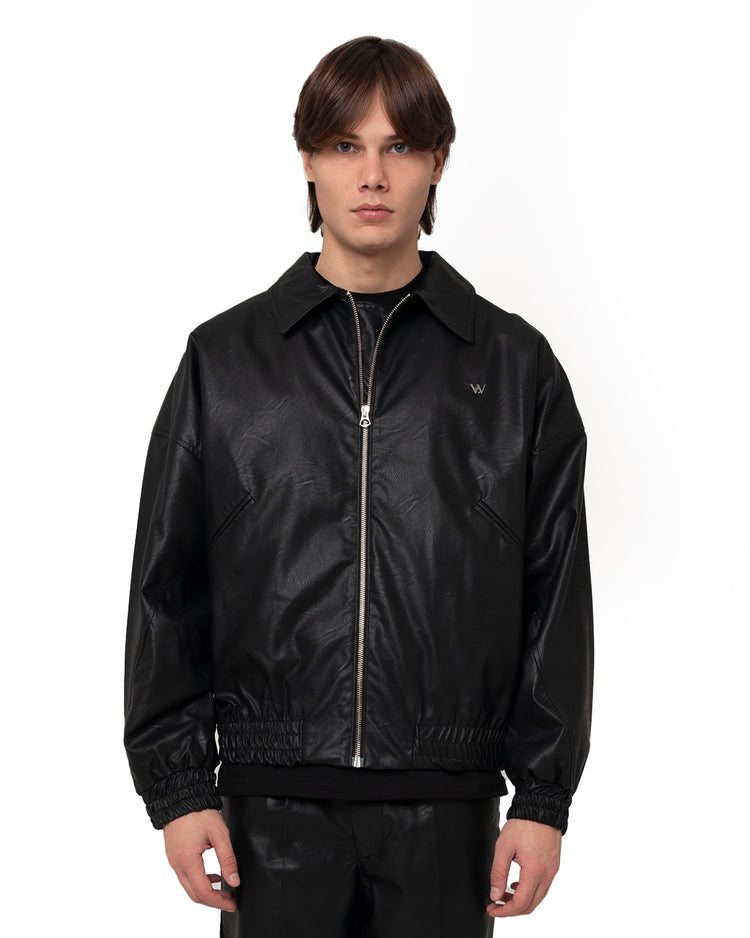 Why Not Brand Giacca In Ecopelle Con Zip