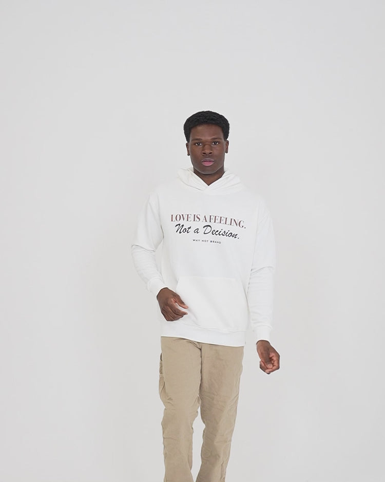 Why Not Brand Hoodie Con Stampa Love Is A Feeling
