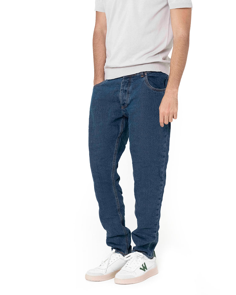 Why Not Brand Jeans Lavaggio Medio In Tela Fissa