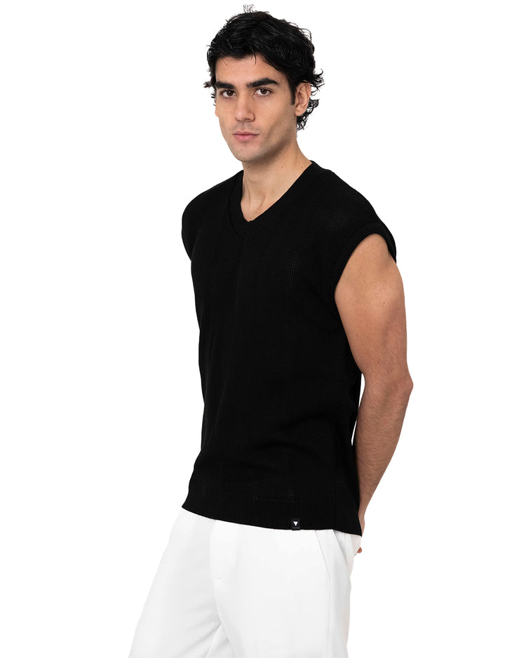 Why Not Brand Maglia Smanicato Con Scollo A V