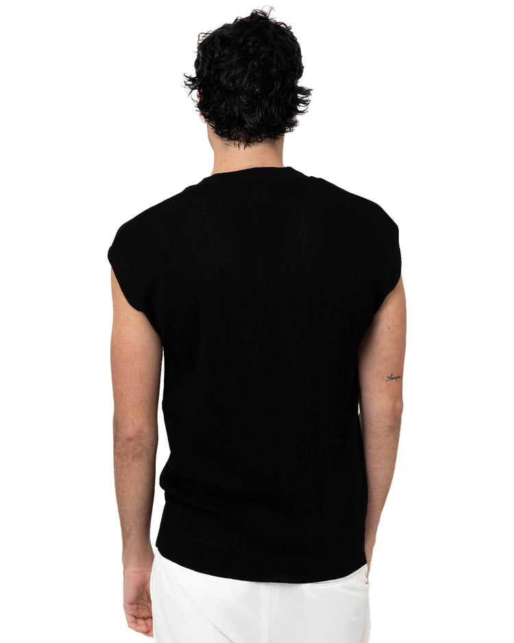 Why Not Brand Maglia Smanicato Con Scollo A V