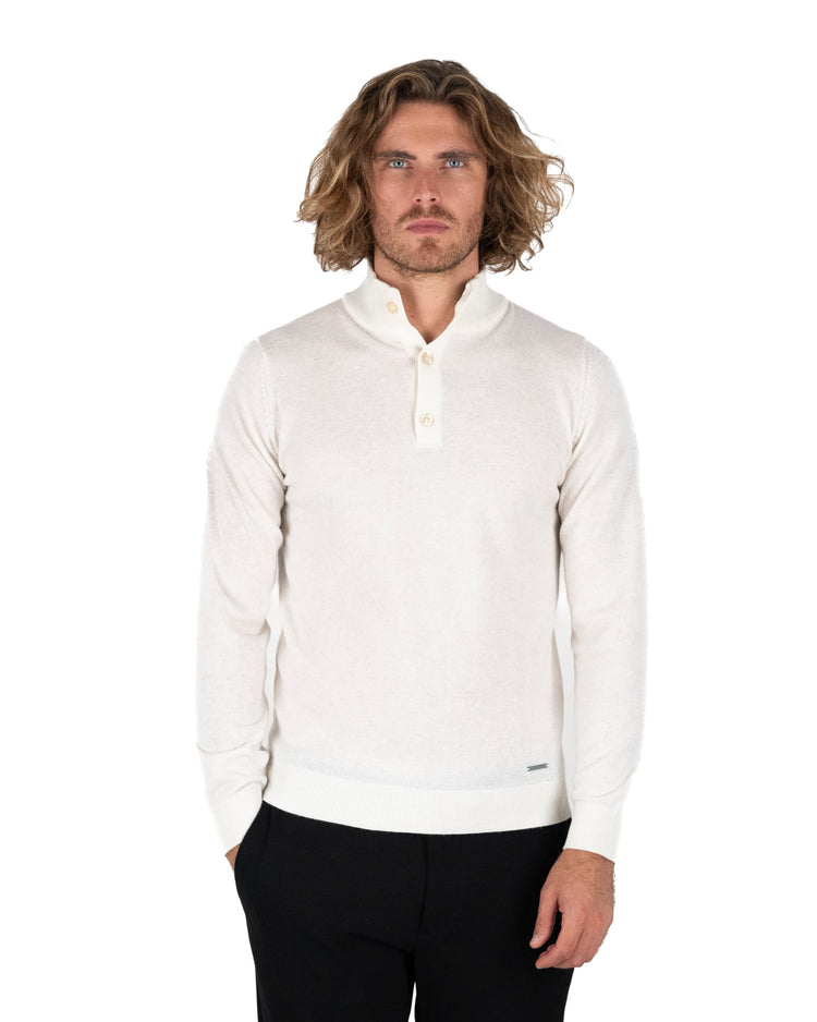 Why Not Brand Maglioncino Collo Alto Con Bottoni