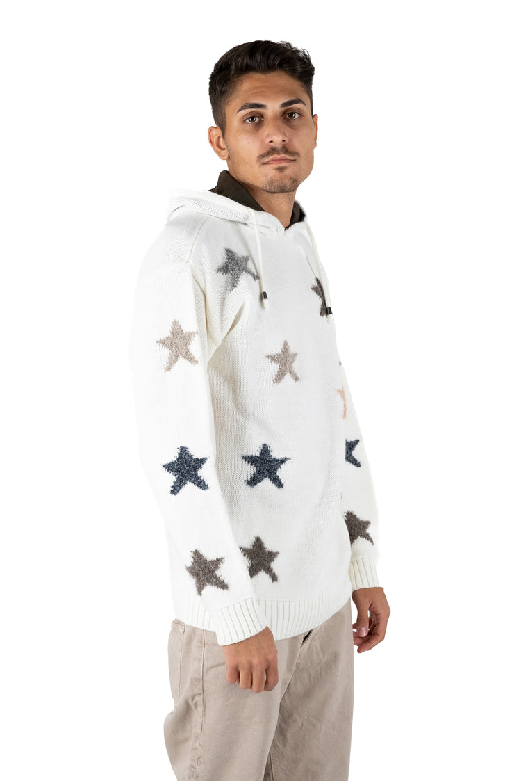 Why Not Brand Maglioncino Con Cappuccio E Stelle