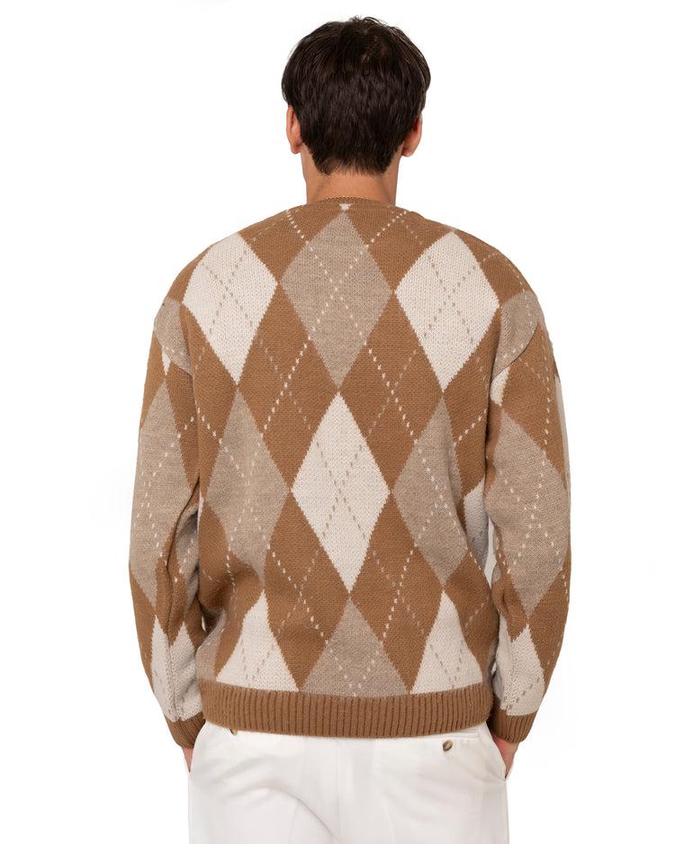 Why Not Brand Maglione Girocollo Con Rombi