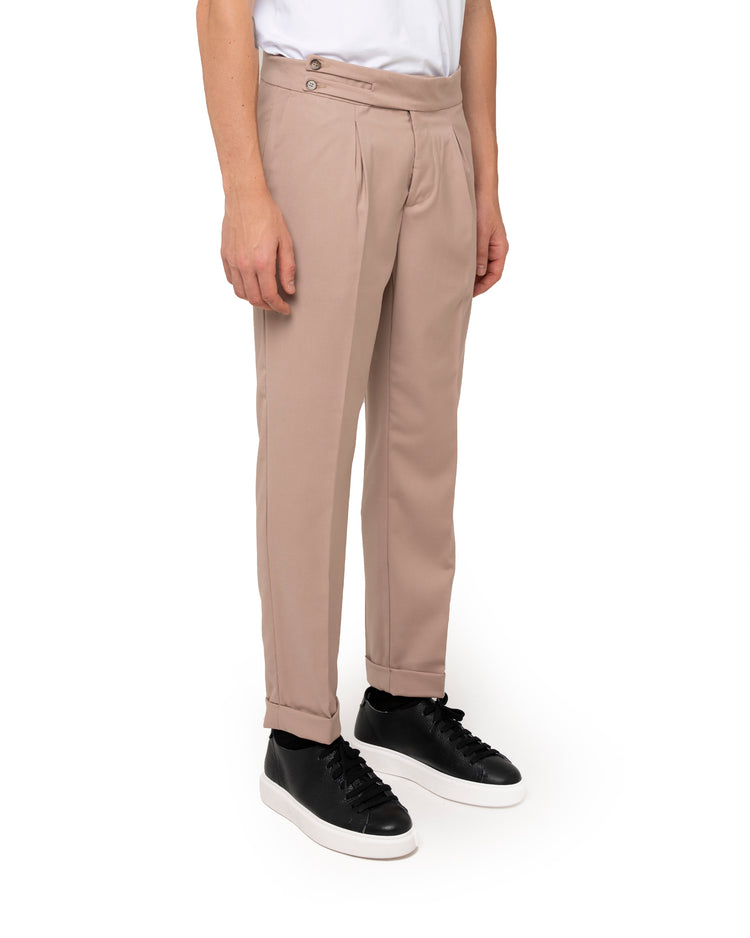 Why Not Brand Pantalone Con Pinces E Risvolto