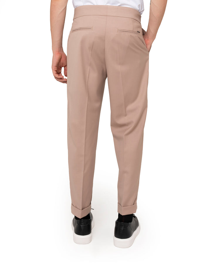 Why Not Brand Pantalone Con Pinces E Risvolto