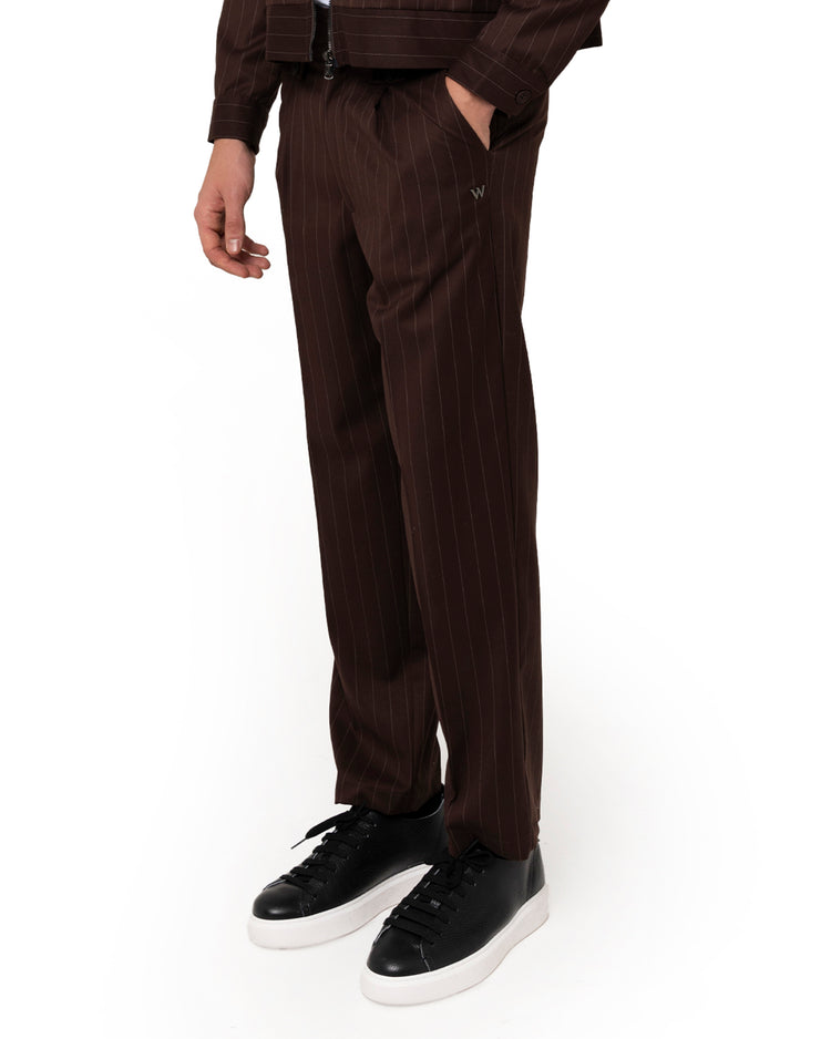 Why Not Brand Pantalone Gessato Tasca A Filo