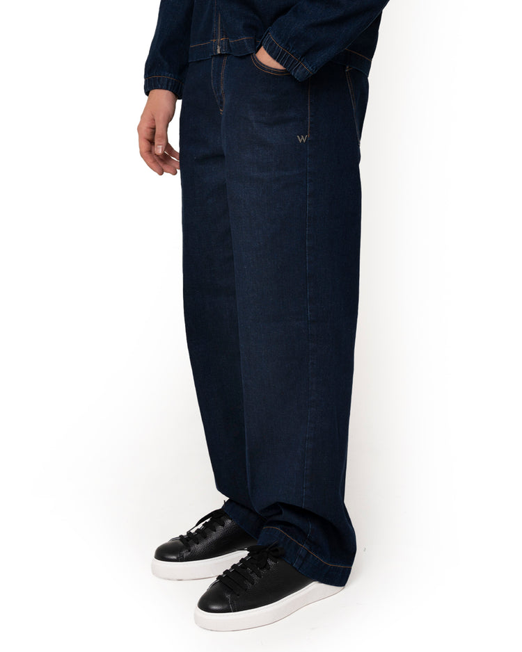 Why Not Brand Pantalone In Denim Blu Wash
